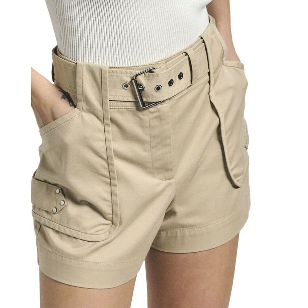 Derek Lam 10 Crosby Womens  Monterey Short, Beige